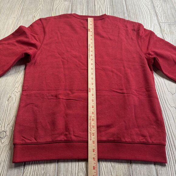 Oklahoma Sooners Crewneck Sweatshirt Men’s M Crimson Logo Spellout Captivating - Picture 9 of 10